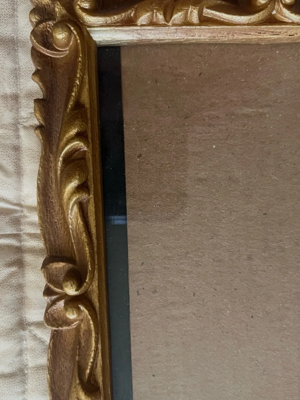 Vintage Ornate Gold Decorative Wall Frame 5x7